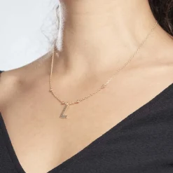 Histoire d'Or Collier Plaqué Or Jaune Lettra* Colliers|Colliers