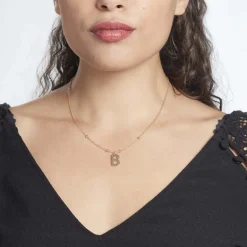 Histoire d'Or Collier Plaqué Or Jaune Lettra* Colliers|Colliers