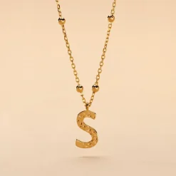 Histoire d'Or Collier Plaqué Or Jaune Lettra* Colliers|Colliers