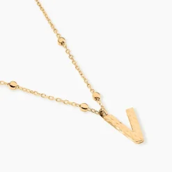 Discount Histoire d'Or Collier Plaqué Or Jaune Lettra