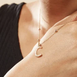 Histoire d'Or Collier Plaqué Or Jaune Lettra* Colliers|Colliers