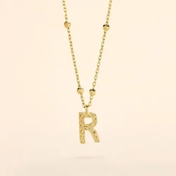 Outlet Histoire d'Or Collier Plaqué Or Jaune Lettra