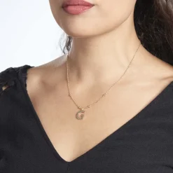 Outlet Histoire d'Or Collier Plaqué Or Jaune Lettra