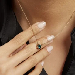 Discount Histoire d'Or Collier Plaqué Or Jaune Nilay Oxyde De Zirconium plaqué or jaune oxyde bleu