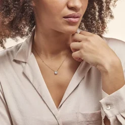 Histoire d'Or Collier Plaqué Or Radbod Pierre Artificielle Oxydes De Zirconium* Colliers|Colliers