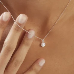 Discount Histoire d'Or Collier Platine Alby Diamants