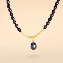 Histoire d'Or Collier Poire Or Jaune Perle De Culture* Colliers|Ras De Cou