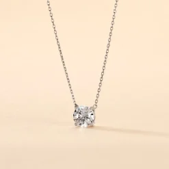 Best Histoire d'Or Collier Ponama De Zirconium or blanc oxyde