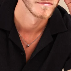 Discount Histoire d'Or Collier Positano Acier Blanc