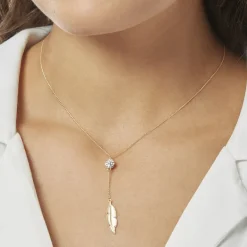 Histoire d'Or Collier Powoo Or Jaune Strass* Colliers|Colliers