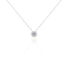 Histoire d'Or Collier Priscillya Or Blanc Amethyste Et Oxyde De Zirconium* Colliers|Colliers