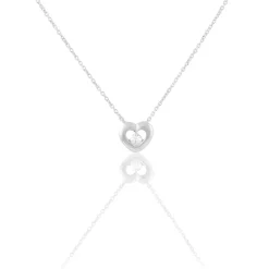 Histoire d'Or Collier Purete Or Blanc Diamant* Colliers|Colliers