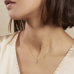 Histoire d'Or Collier Purete Or Blanc Diamant* Colliers|Colliers