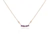 Histoire d'Or Collier Purple Mood Argent Rose Oxyde De Zirconium* Colliers|Colliers