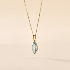 Discount Histoire d'Or Collier Raquel Or Jaune Topaze or jaune topaze bleue