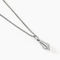 Hot Histoire d'Or Collier Raven Argent Blanc