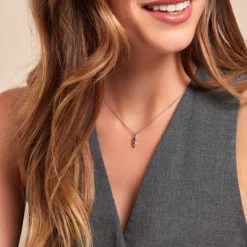 New Histoire d'Or Collier Raven Argent Blanc