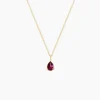 New Histoire d'Or Collier Rhodolite Fever Or Jaune Rhodolite