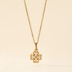 Hot Histoire d'Or Collier Rhosyn Plaqué Or Jaune Oxyde De Zirconium