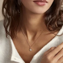 Hot Histoire d'Or Collier Rhosyn Plaqué Or Jaune Oxyde De Zirconium