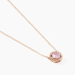 Histoire d'Or Collier Rio Copacabana Argent Rose Oxyde De Zirconium argent rose oxyde rose