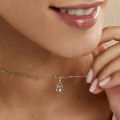 Outlet Histoire d'Or Collier Roma Argent Blanc Oxyde De Zirconium