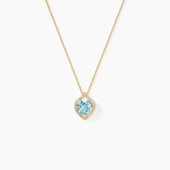 New Histoire d'Or Collier Rosaline Or Jaune Topaze Et Oxyde De Zirconium or jaune topaze blanche