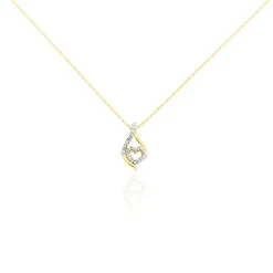 Histoire d'Or Collier Roso Or Jaune Diamant