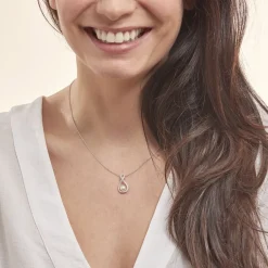 Histoire d'Or Collier Rozane Argent Blanc Perle De Culture Et Oxyde De Zirconium