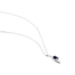 Outlet Histoire d'Or Collier Sagesse Or Blanc Saphir Et Diamant