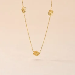 Hot Histoire d'Or Collier Sakura Love Or Jaune Oxyde De Zirconium