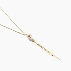 Histoire d'Or Collier Salman Or Jaune Perle De Culture