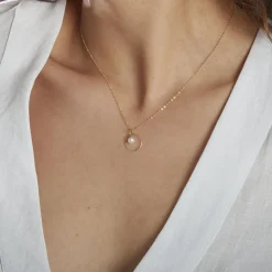 New Histoire d'Or Collier Salvine Or Jaune Perle De Culture