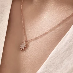 New Histoire d'Or Collier Sarida Argent Rose Oxyde De Zirconium