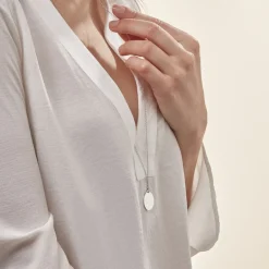 Histoire d'Or Collier Sautoir Paula Argent Blanc Oxyde De Zirconium* Bijoux Personnalisés|Colliers