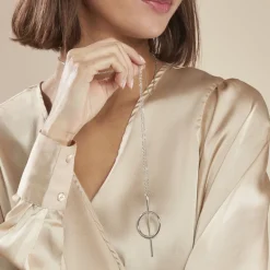 Histoire d'Or Collier Sautoir Timie Acier Blanc* Colliers|Sautoirs