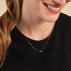 Histoire d'Or Collier Saya Argent Blanc Oxyde De Zirconium* Colliers|Colliers