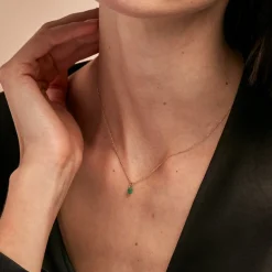 Histoire d'Or Collier Shakir Or Jaune Emeraude* Colliers|Colliers