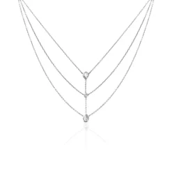 Histoire d'Or Collier Shanene Argent Blanc Oxyde De Zirconium* Colliers|Colliers Doubles Et Triples Chaînes