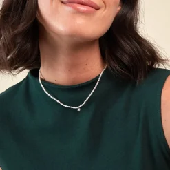 Histoire d'Or Collier Shelah Argent Blanc Perle De Culture Oxyde De Zirconium* Colliers|Colliers