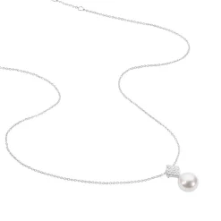 Histoire d'Or Collier Shirine Argent Blanc Perle De Culture Et Oxyde De Zirconium* Colliers|Colliers