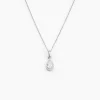 New Histoire d'Or Collier Silvette Argent Blanc Oxyde De Zirconium