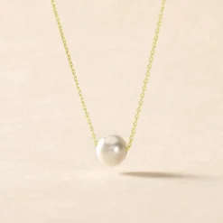 Online Histoire d'Or Collier Sissy Or Jaune Perle De Culture or jaune perle nacre