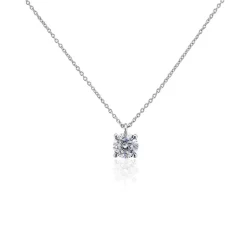 New Histoire d'Or Collier Solitaire Argent Lylwenn argent blanc oxyde
