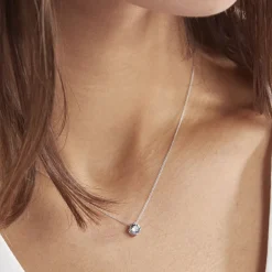 Best Histoire d'Or Collier Solitaire Argent Blanc Rio Santa Teresa Oxyde De Zirconium argent blanc oxyde bleu sky