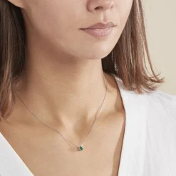 Outlet Histoire d'Or Collier Solitaire Argent Blanc Rio Santa Teresa Oxyde De Zirconium argent blanc oxyde