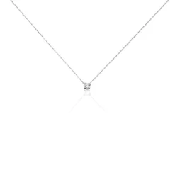 Histoire d'Or Collier Solitaire Victoria Platine Blanc Diamant* Colliers|Colliers