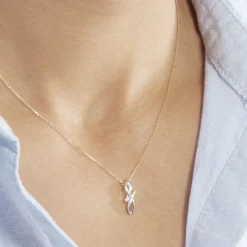 Discount Histoire d'Or Collier Soukayna Or Bicolore Diamant