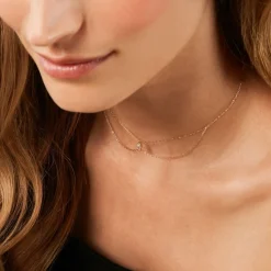 Discount Histoire d'Or Collier Sparkle Or Jaune Oxyde De Zirconium