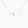 Online Histoire d'Or Collier Suraj Argent Blanc Oxyde De Zirconium